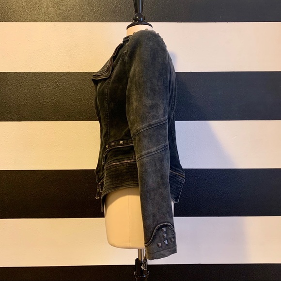 Structured Denim Jacket Black Size L - Picture 6 of 8